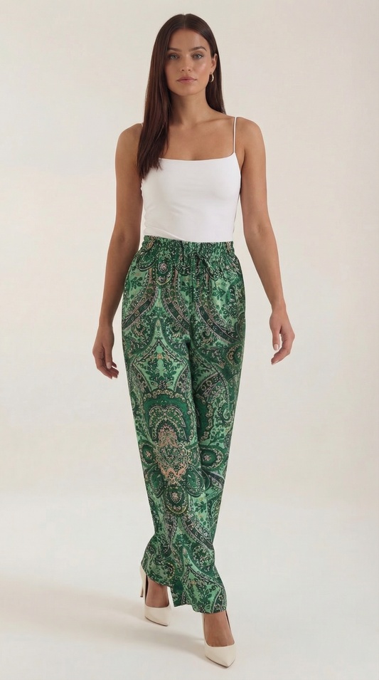 PAMELA | PANTALONES CON ESTAMPADO PAISLEY