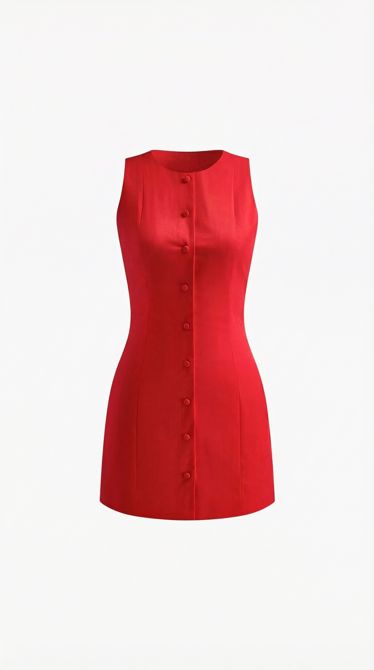 PATRICIA | VESTIDO CORTO SIN MANGAS CON BOTONES