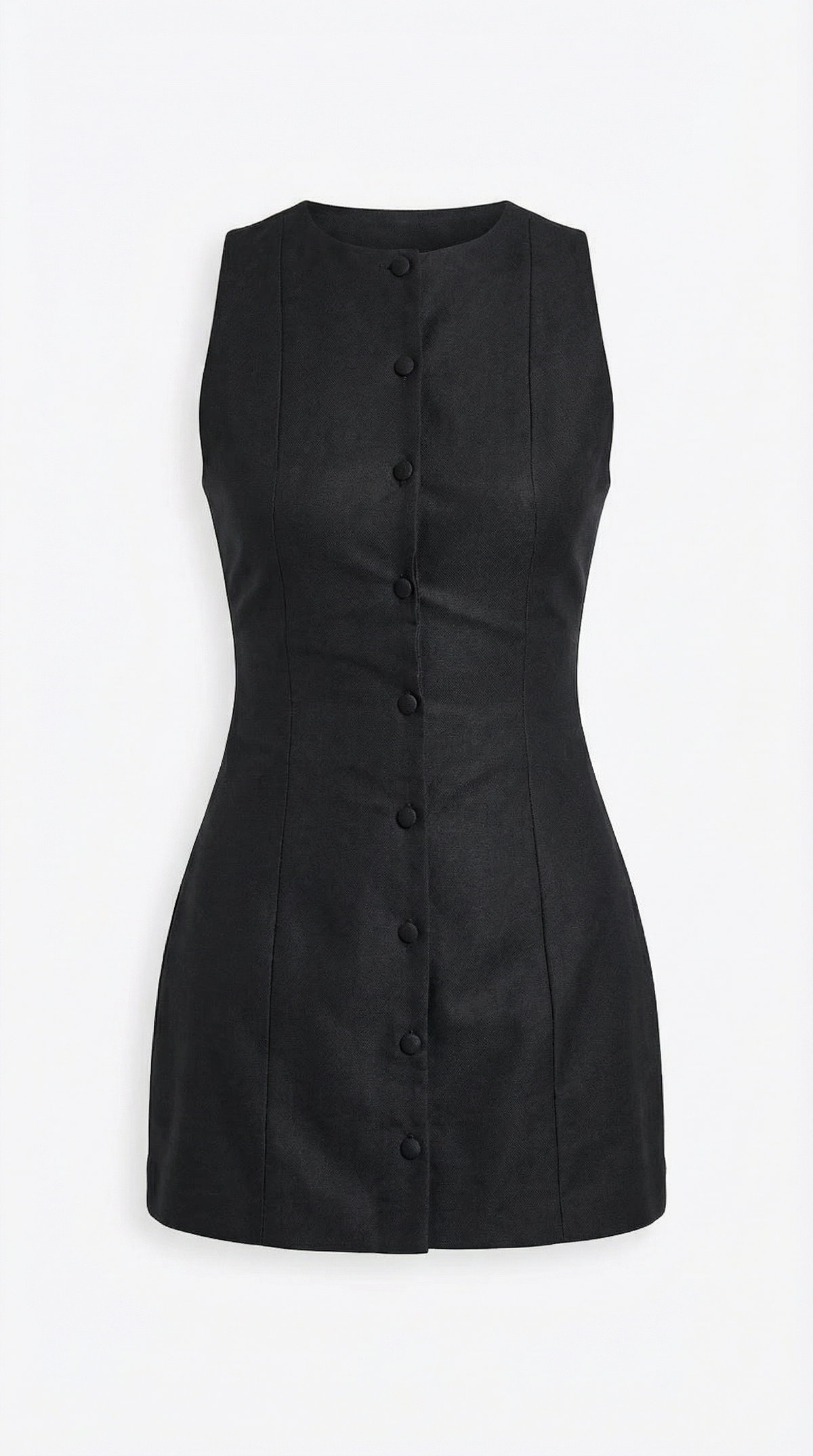 PATRICIA | VESTIDO CORTO SIN MANGAS CON BOTONES