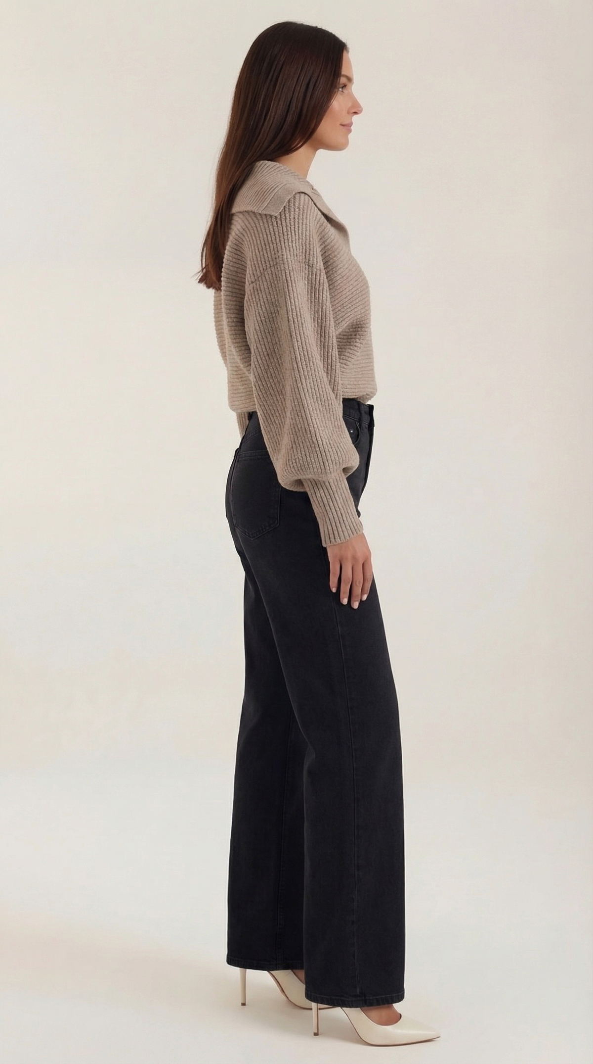 AMARA | JERSEY DE PUNTO GRUESO CON CUELLO ALTO