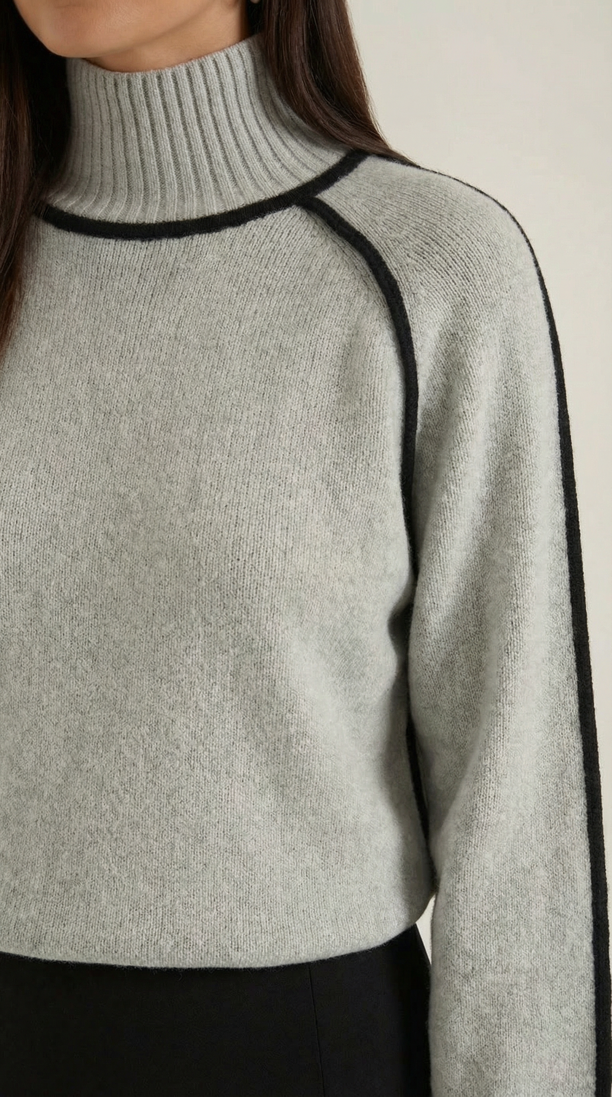 LORENA | SUÉTER CON DETALLES EN CONTRASTE