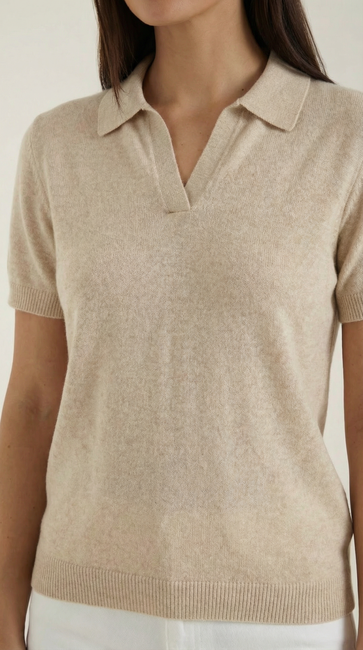LIDIA | CAMISETA DE PUNTO DE MANGA CORTA
