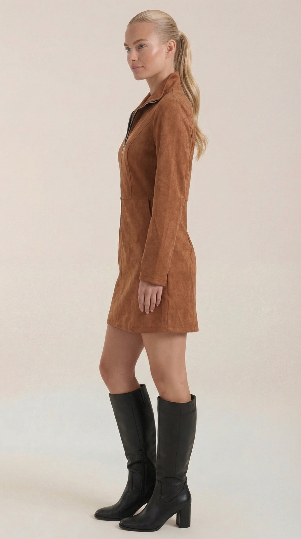 TAMARA | VESTIDO CORTO CON CIERRE FRONTAL