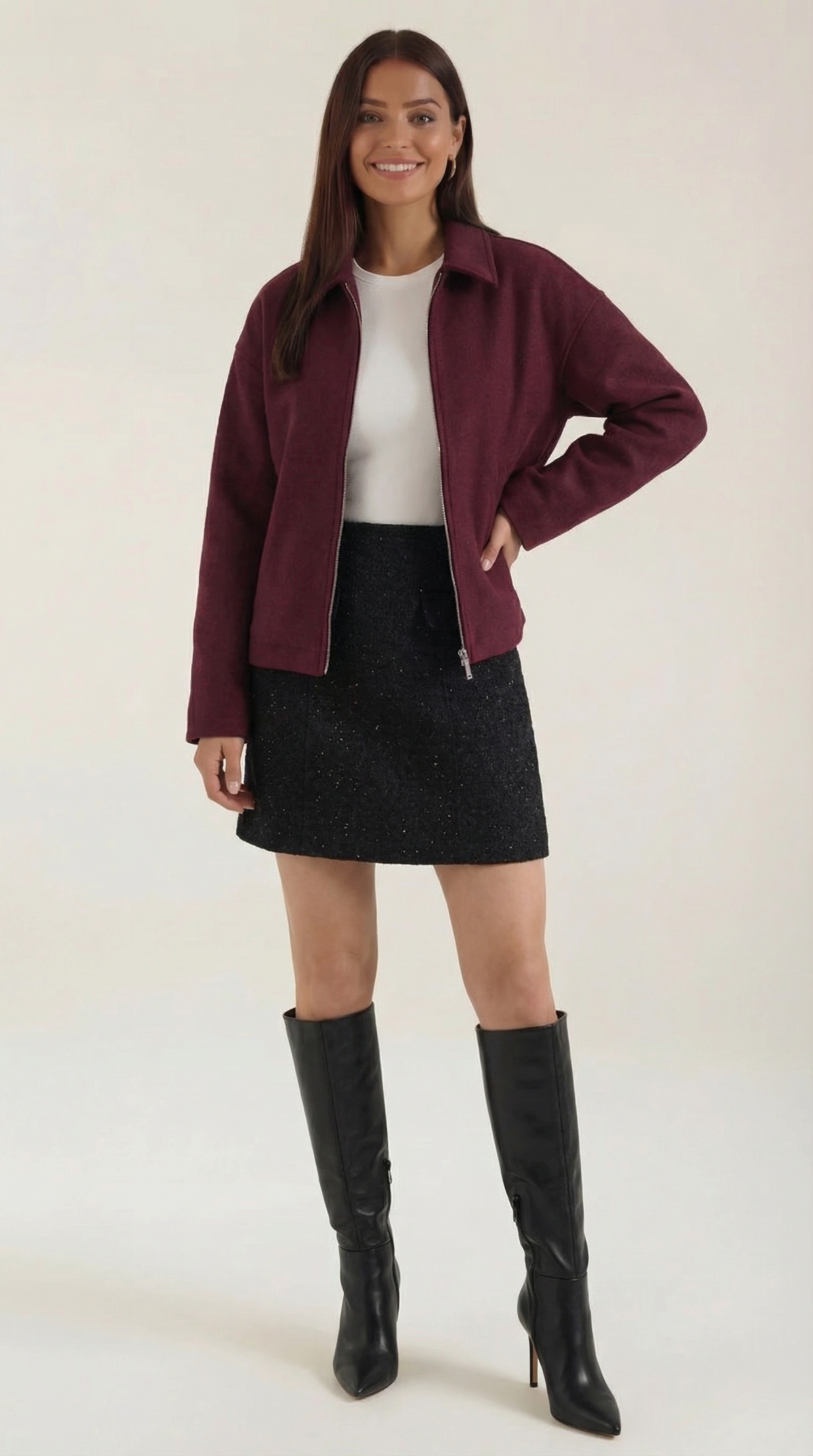 MIRIAM | CHAQUETA CON CIERRE DE CREMALLERA