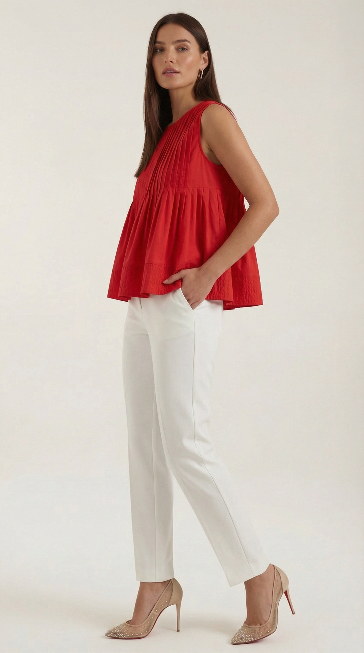 VIOLETA | VESTIDO PÉPLUM CON PLIEGUES DE ESTILO PREMIUM