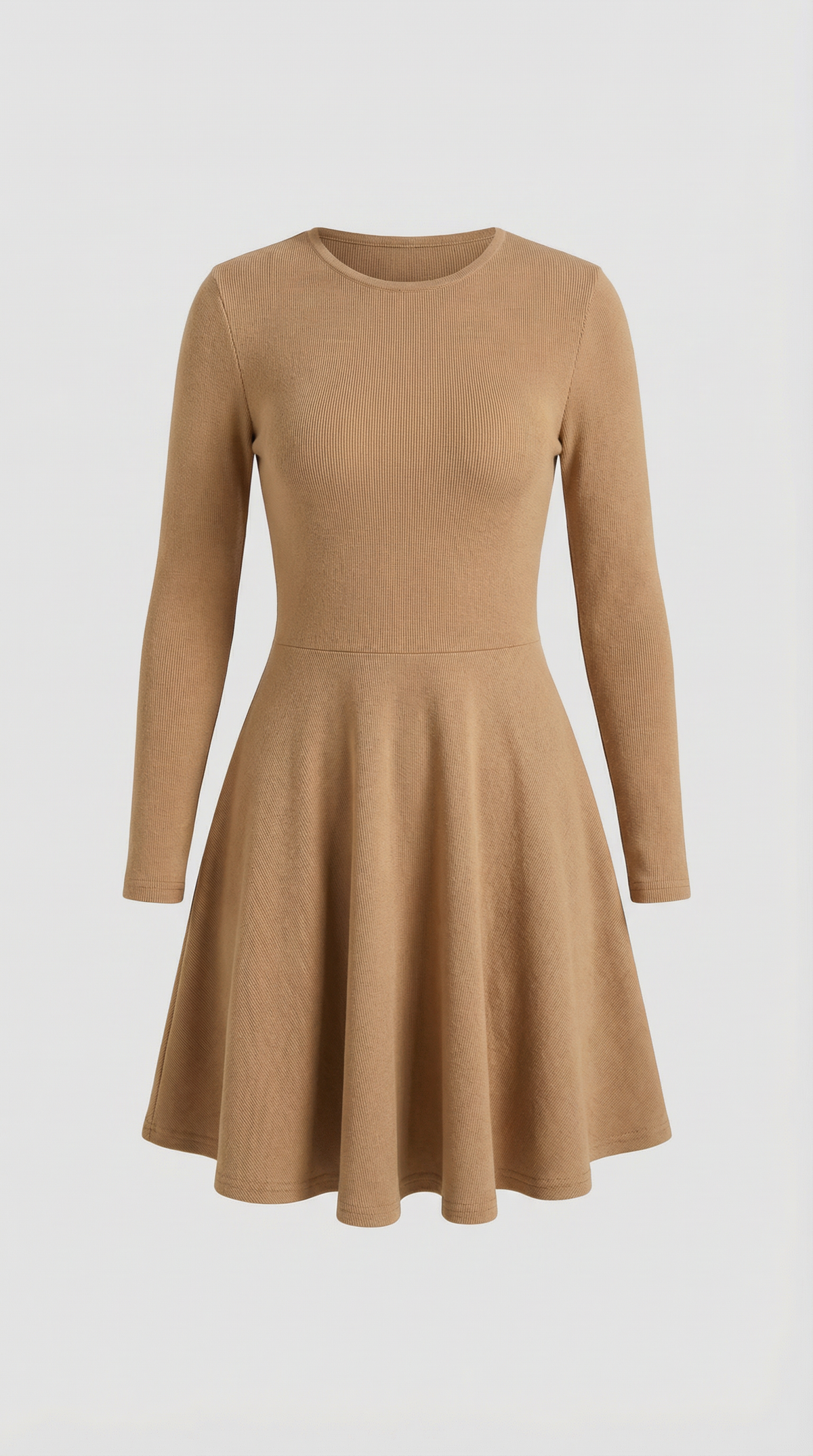 TIFFANY | VESTIDO CORTO DE MANGA LARGA CON PLIEGUES