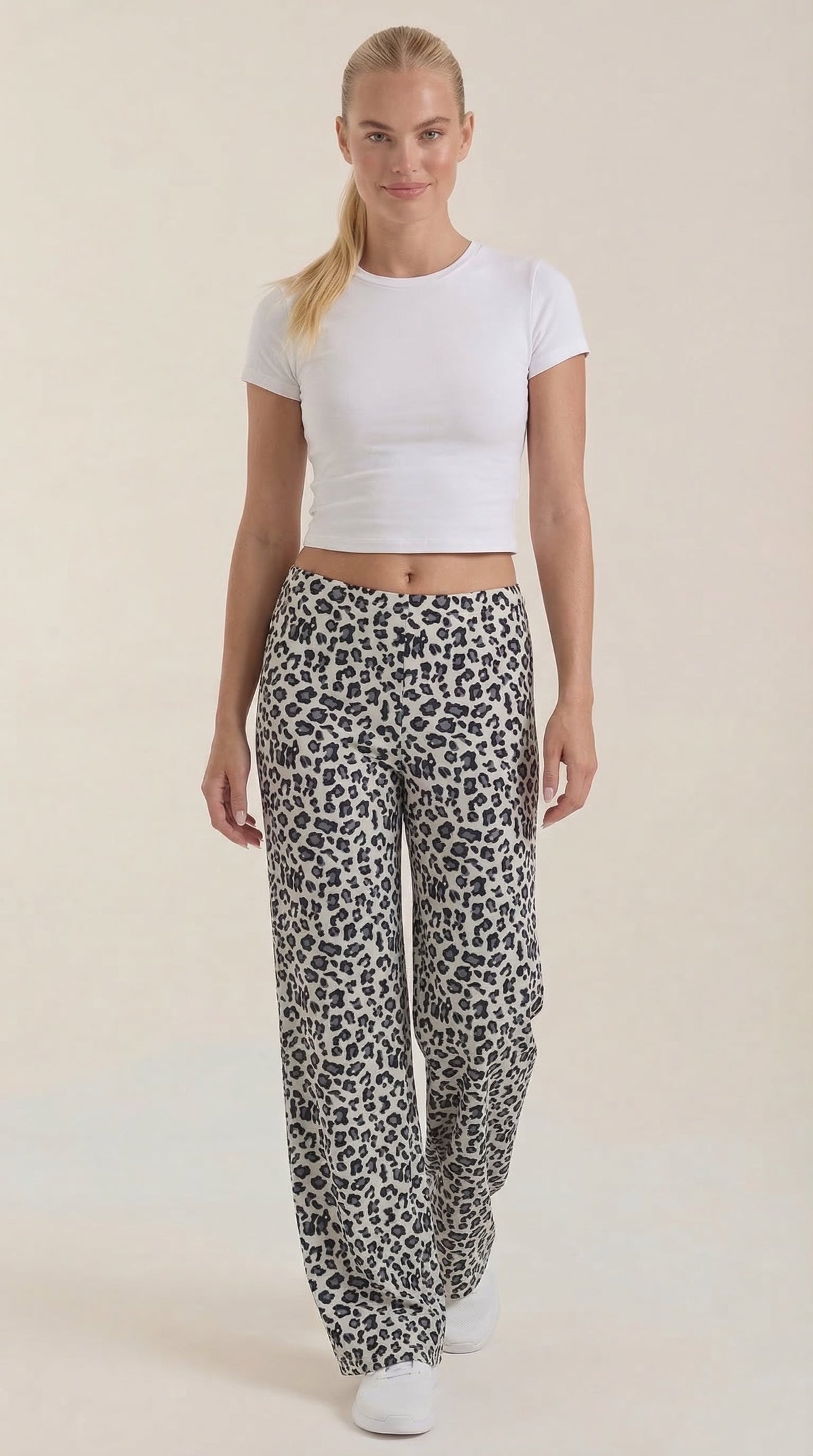 CLEO | PANTALONES CON ESTAMPADO DE LEOPARDO