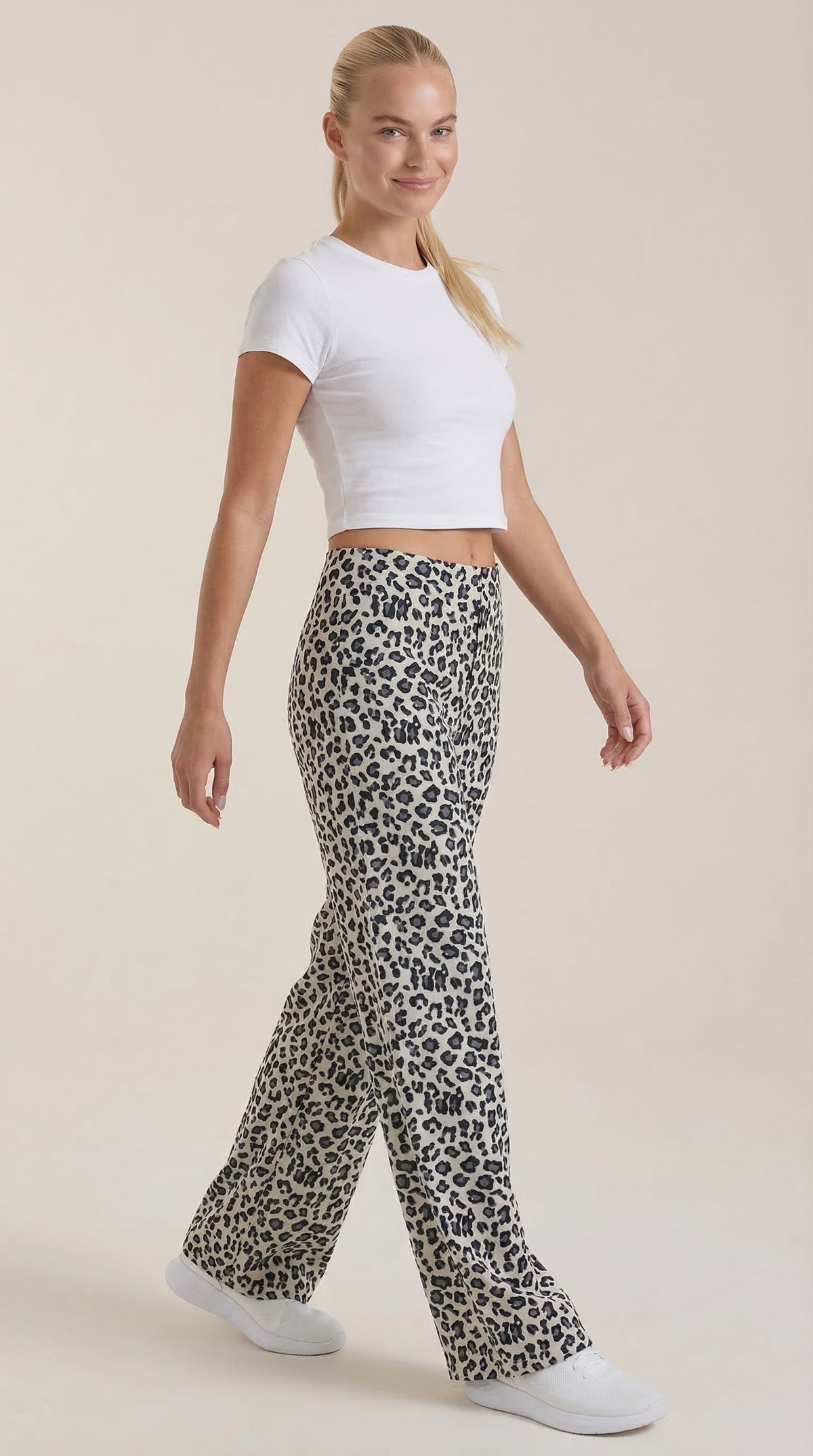 CLEO | PANTALONES CON ESTAMPADO DE LEOPARDO