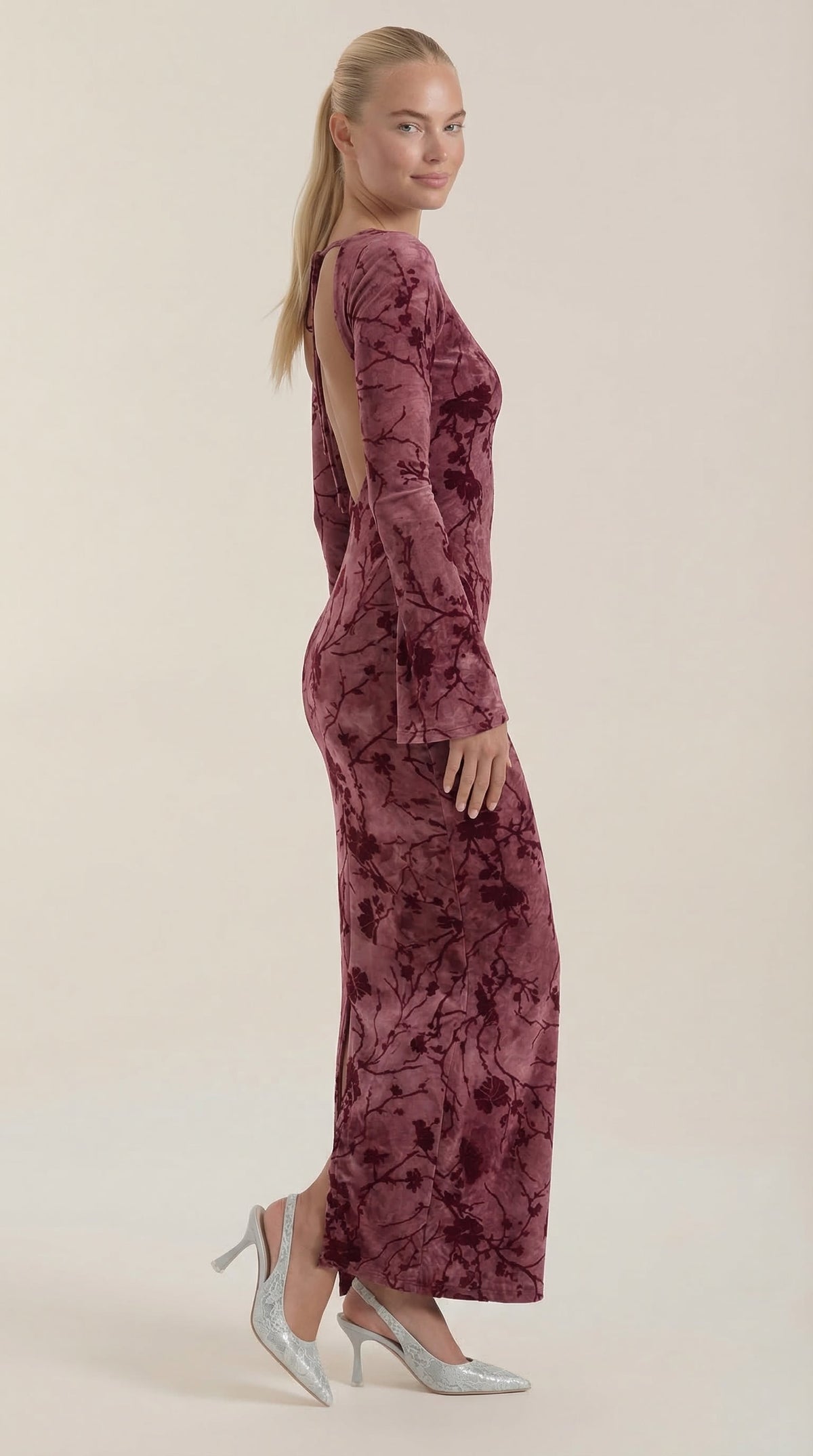 COLLEEN | VESTIDO LARGO DE MANGA LARGA