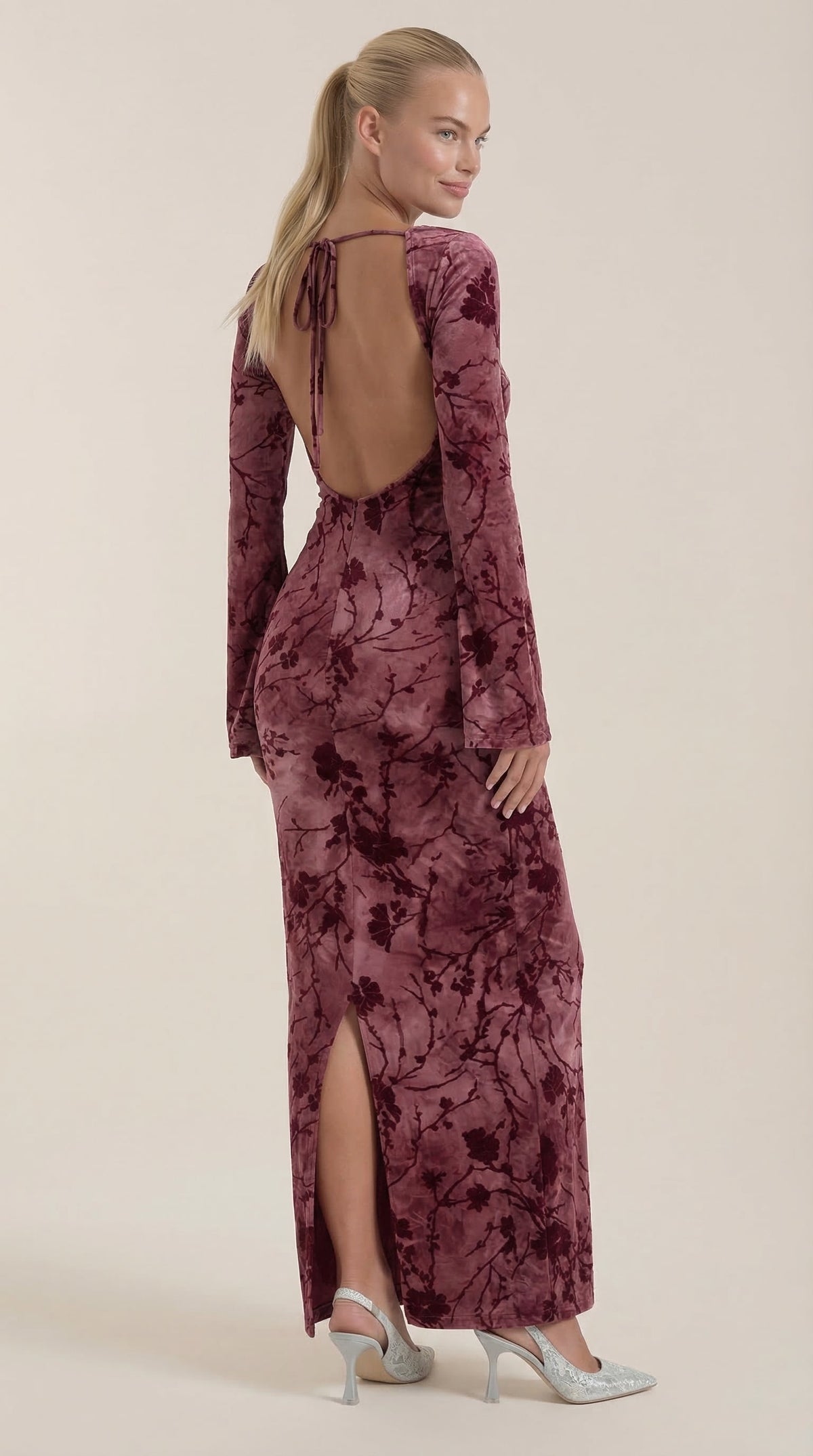 COLLEEN | VESTIDO LARGO DE MANGA LARGA
