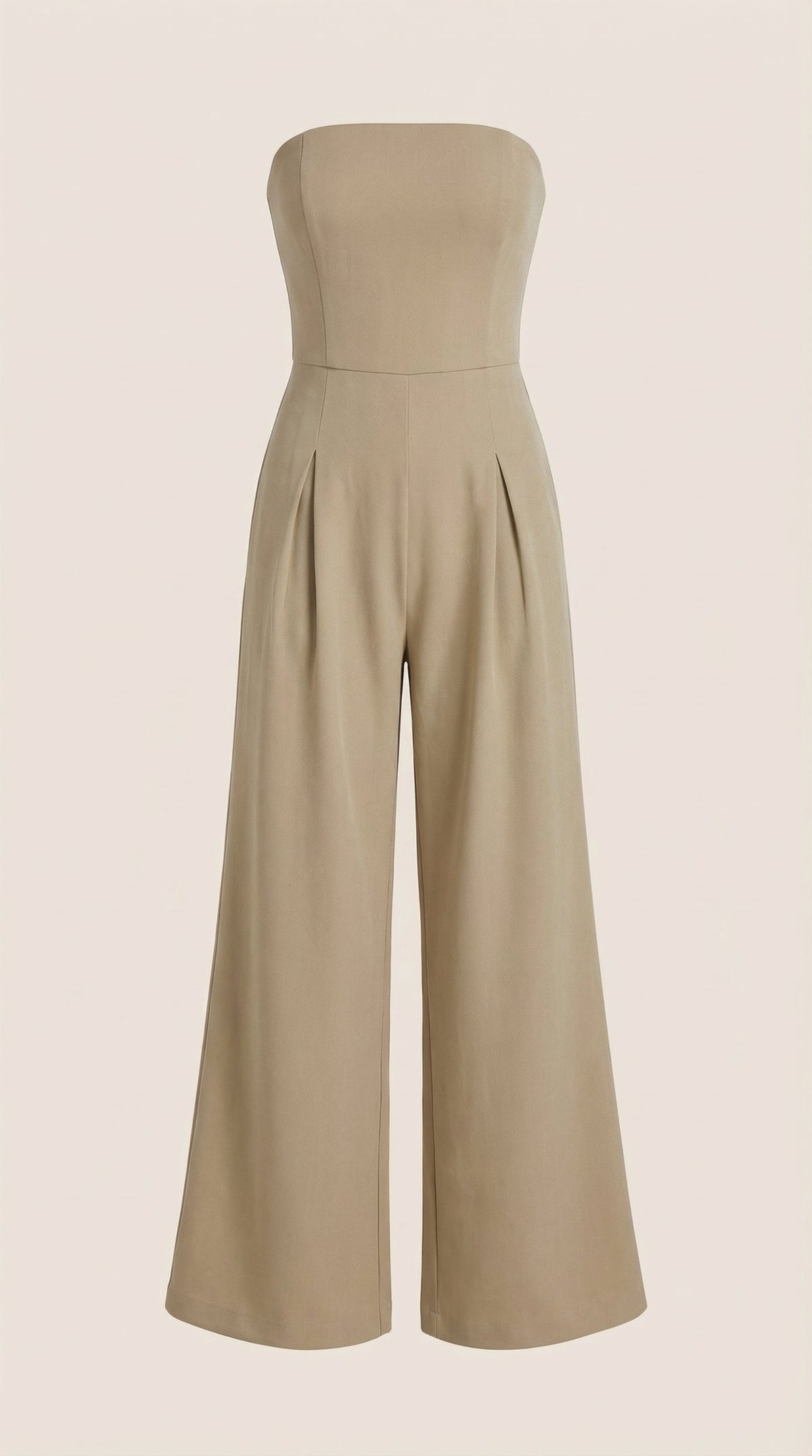 ELIZA | MONO SIN TIRANTES CON PANTALÓN DE PIERNA ANCHA