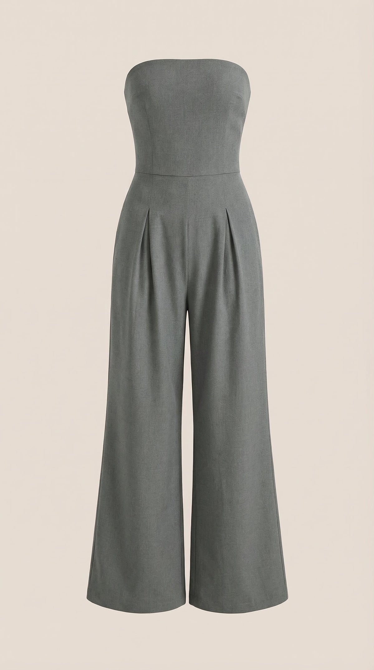 ELIZA | MONO SIN TIRANTES CON PANTALÓN DE PIERNA ANCHA