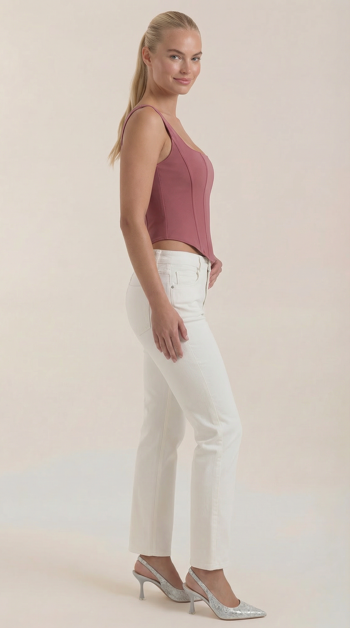 CATALINA | TOP SIN MANGAS ESTILO CORSET