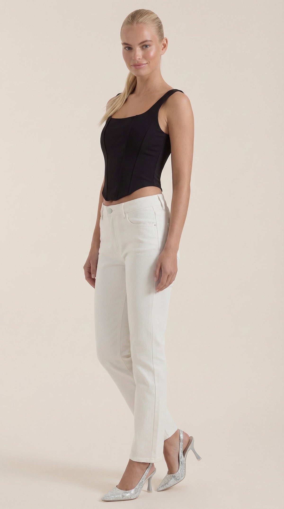 CATALINA | TOP SIN MANGAS ESTILO CORSET