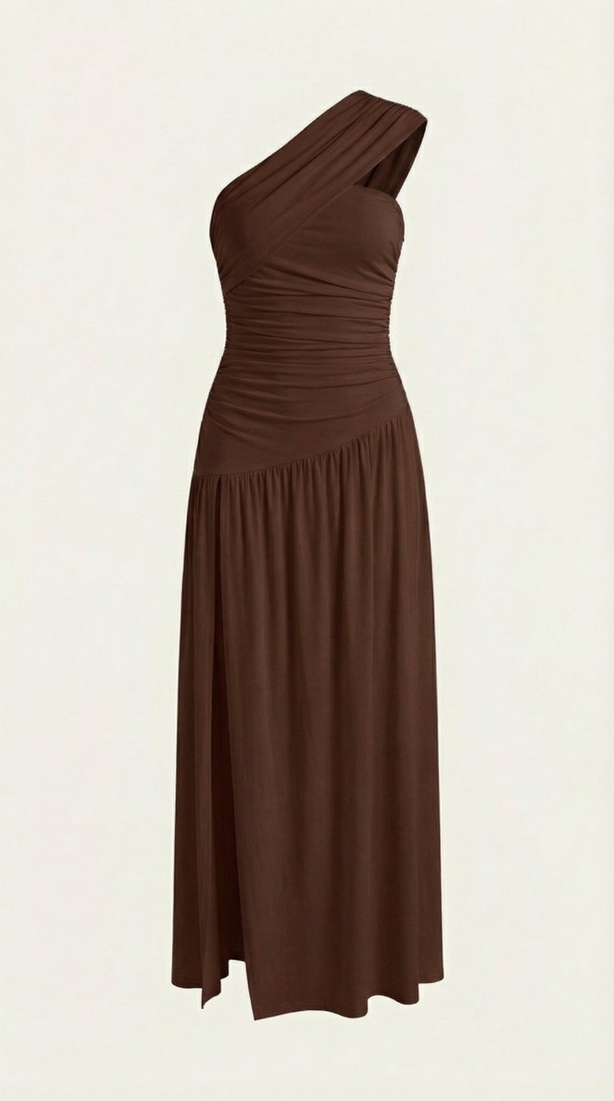 ENID | VESTIDO LARGO ASIMÉTRICO DE UN SOLO HOMBRO