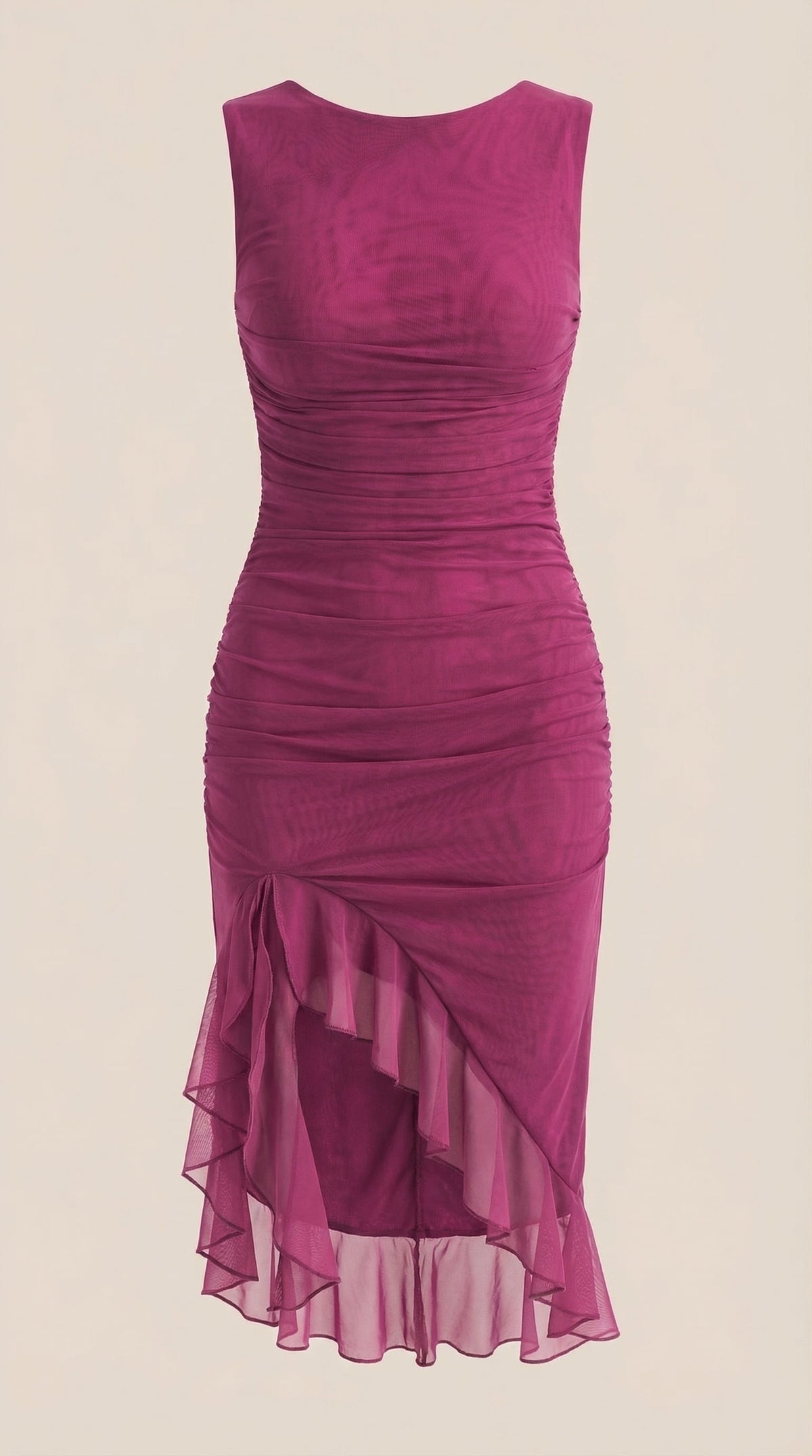 RAMONA | VESTIDO MIDI CON DETALLES DE VOLANTES