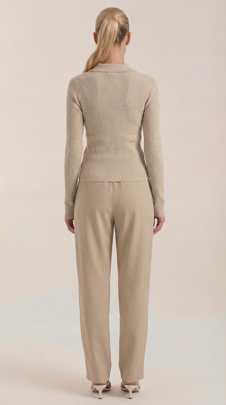 ANTONIA | JERSEY DE PUNTO CON CUELLO ELEGANTE