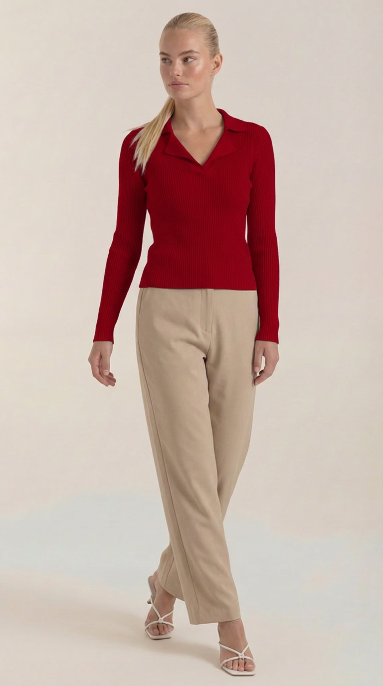 ANTONIA | JERSEY DE PUNTO CON CUELLO ELEGANTE