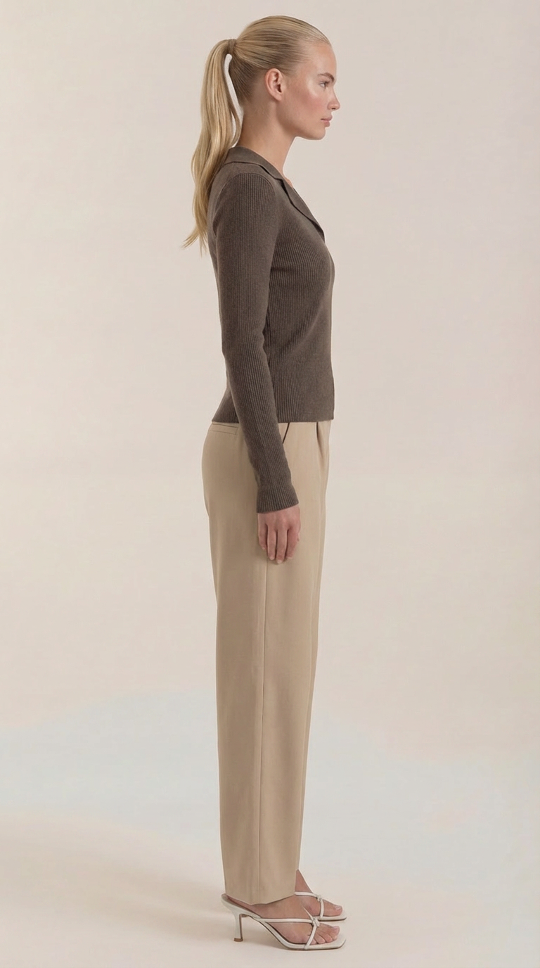 ANTONIA | JERSEY DE PUNTO CON CUELLO ELEGANTE