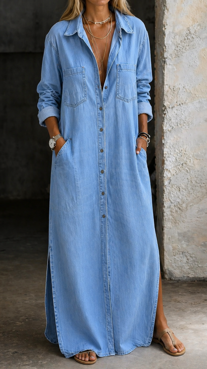 DELANA | VESTIDO VAQUERO CON BOTONES