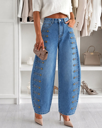 Pantalones con remaches