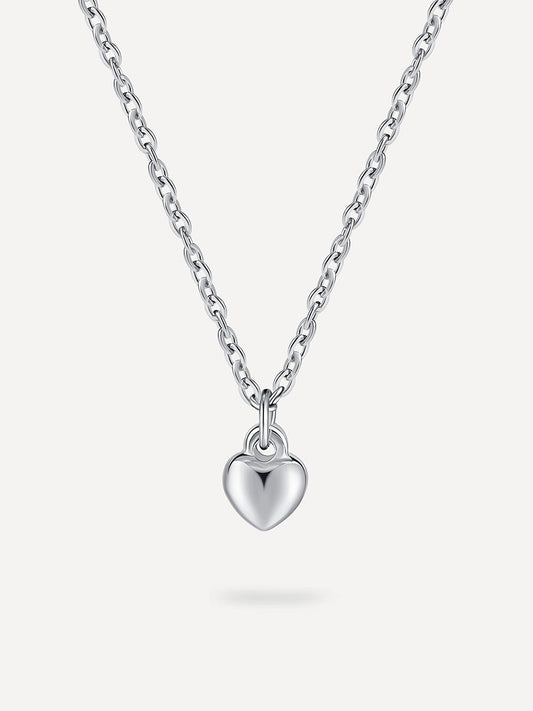 Collar con colgante de corazón de alivio