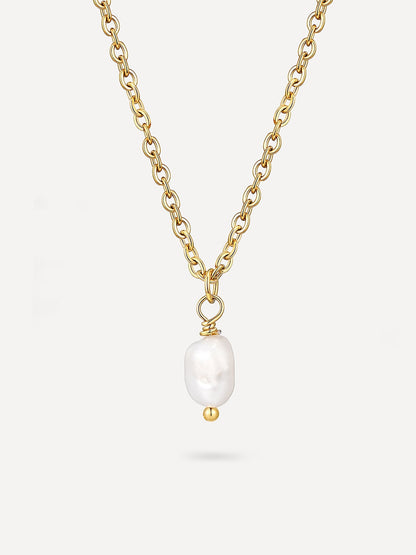 Collar Minimalista con Colgante de Perla