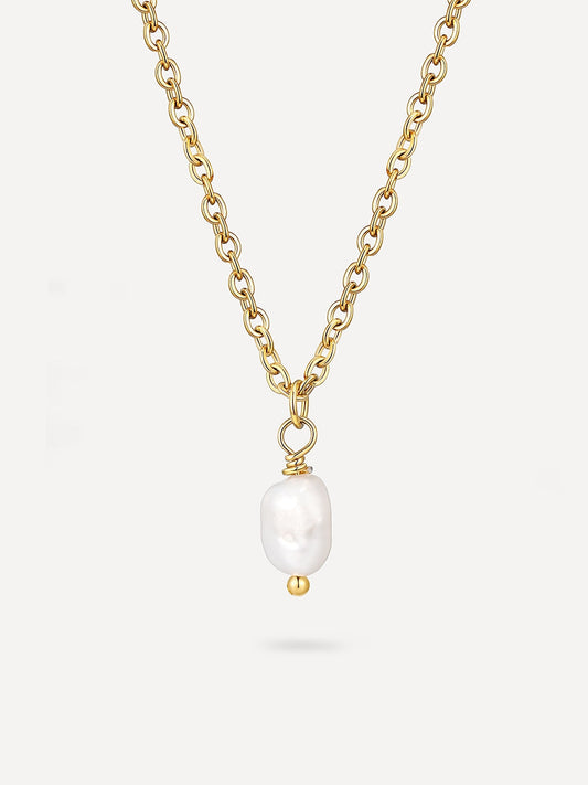 Collar Minimalista con Colgante de Perla