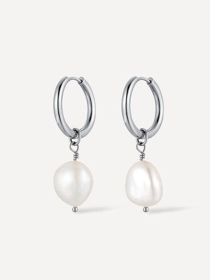 Pendientes Contemporary Pearl