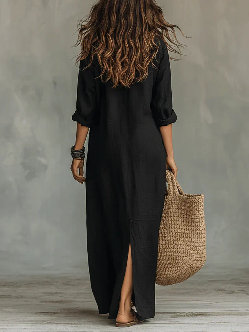 SHEILA | VESTIDO LARGO DE SILUETA VERSÁTIL PARA EL DÍA A DÍA