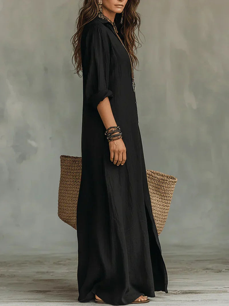 SHEILA | VESTIDO LARGO DE SILUETA VERSÁTIL PARA EL DÍA A DÍA