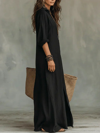 SHEILA | VESTIDO LARGO DE SILUETA VERSÁTIL PARA EL DÍA A DÍA
