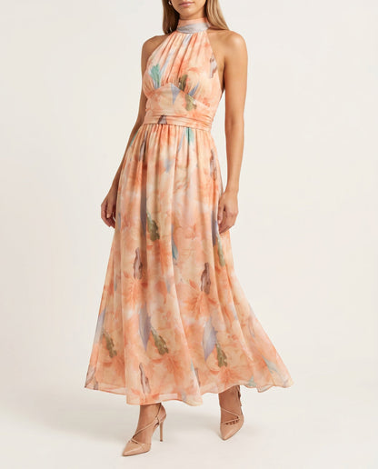 SOFÍA | VESTIDO ELEGANTE CON ESTAMPADO FLORAL DE ACUARELA