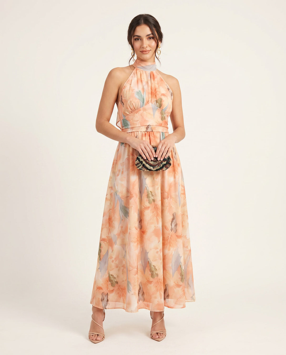 SOFÍA | VESTIDO ELEGANTE CON ESTAMPADO FLORAL DE ACUARELA