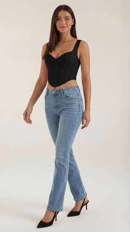 MARBELLA | TOP LUJOSO CON DETALLES DE ENCAJE