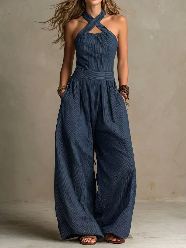 ELISA | MONO ELEGANTE CON ESCOTE CRUZADO