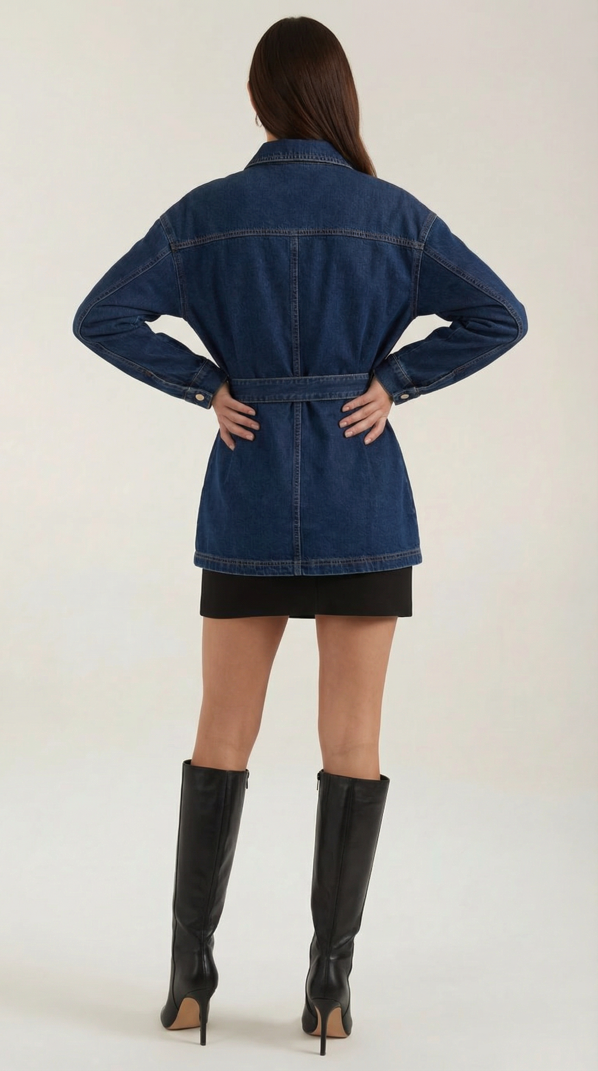PRISCILLA | CHAQUETA VAQUERA CON CINTURÓN AJUSTABLE