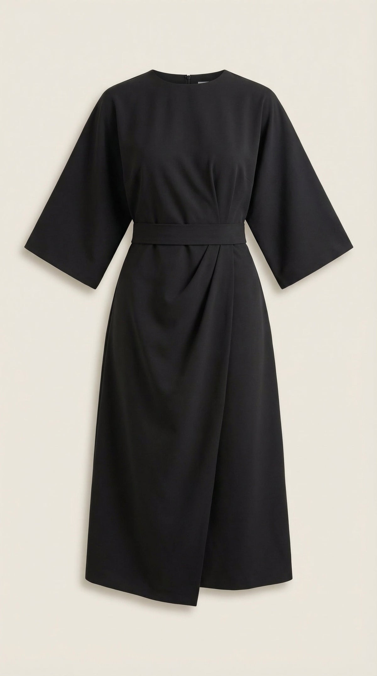 ANA | VESTIDO LARGO CON CINTURÓN EN LA CINTURA