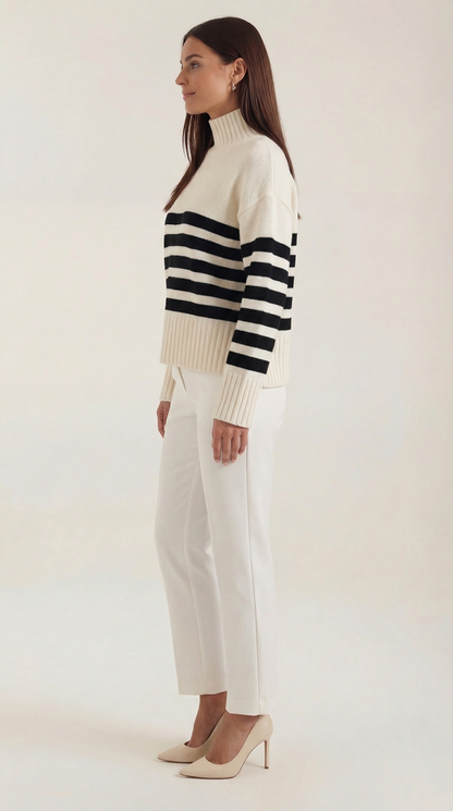 ADRIANA | SUÉTER OVERSIZE DE RAYAS