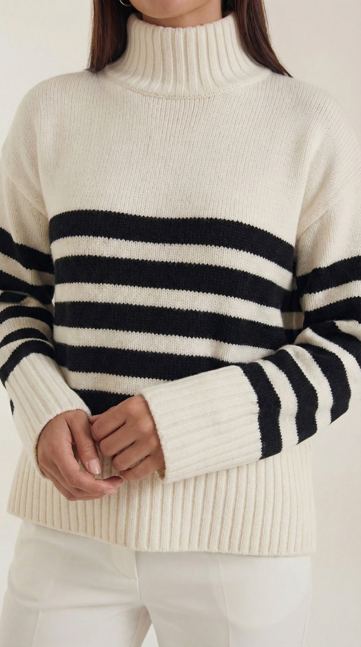 ADRIANA | SUÉTER OVERSIZE DE RAYAS