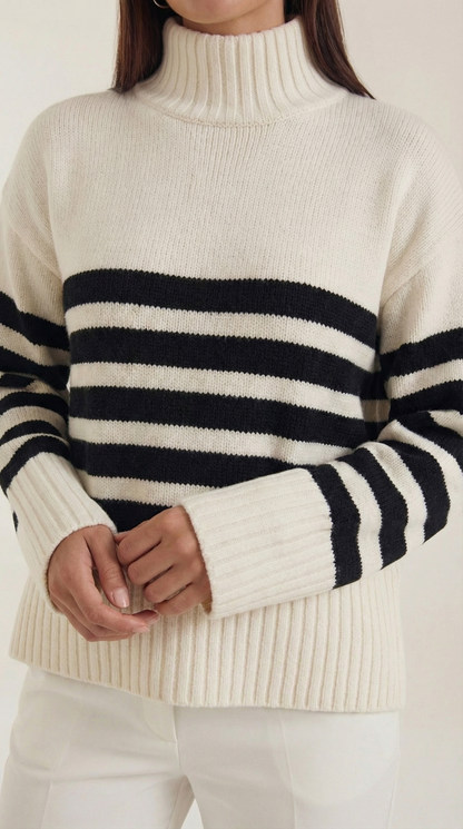 ADRIANA | SUÉTER OVERSIZE DE RAYAS