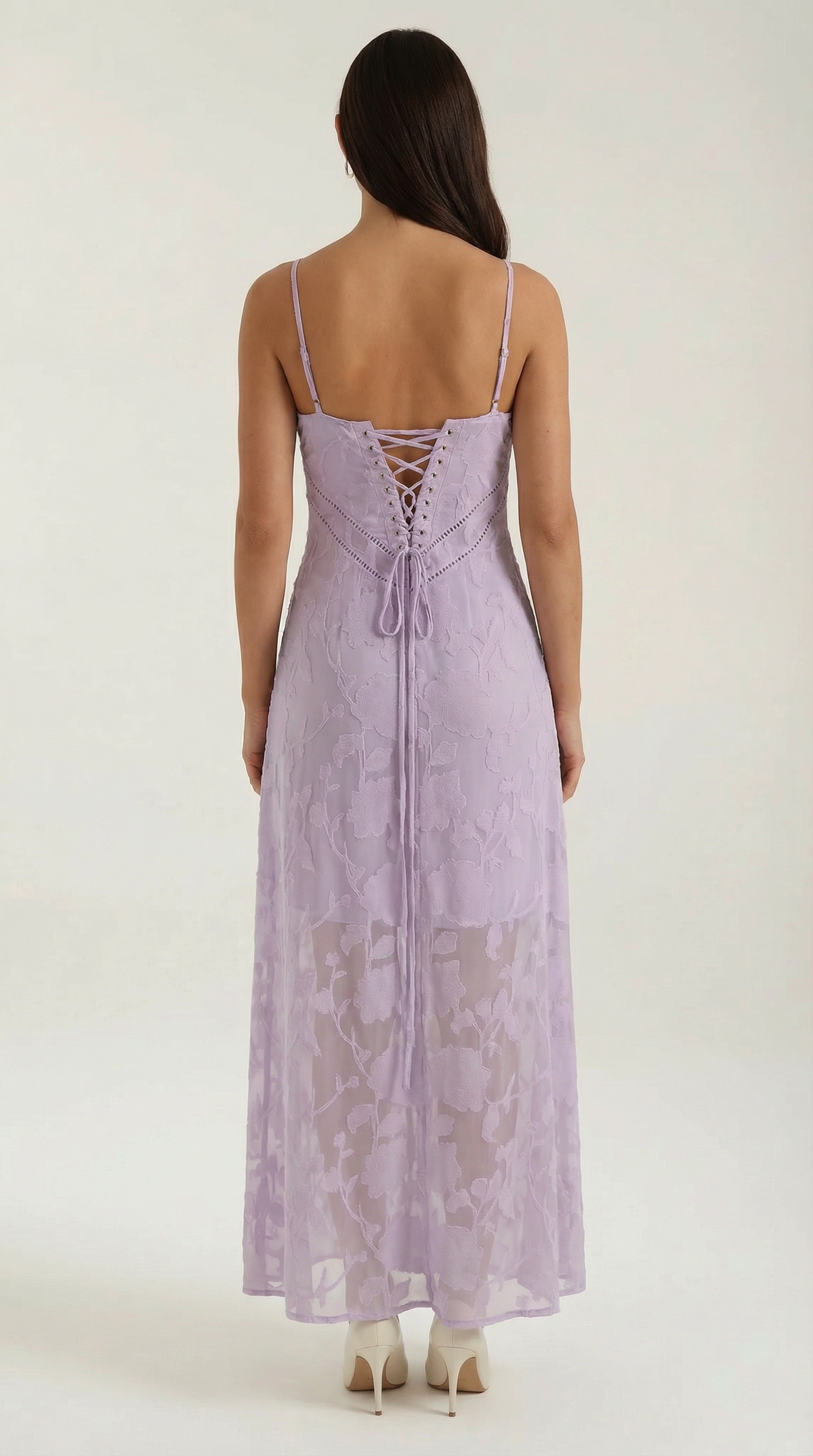 ARABELLE | VESTIDO LARGO DE ENCAJE