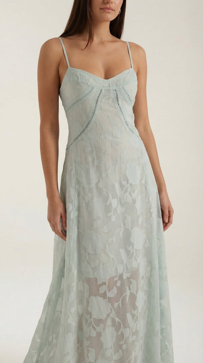 ARABELLE | VESTIDO LARGO DE ENCAJE