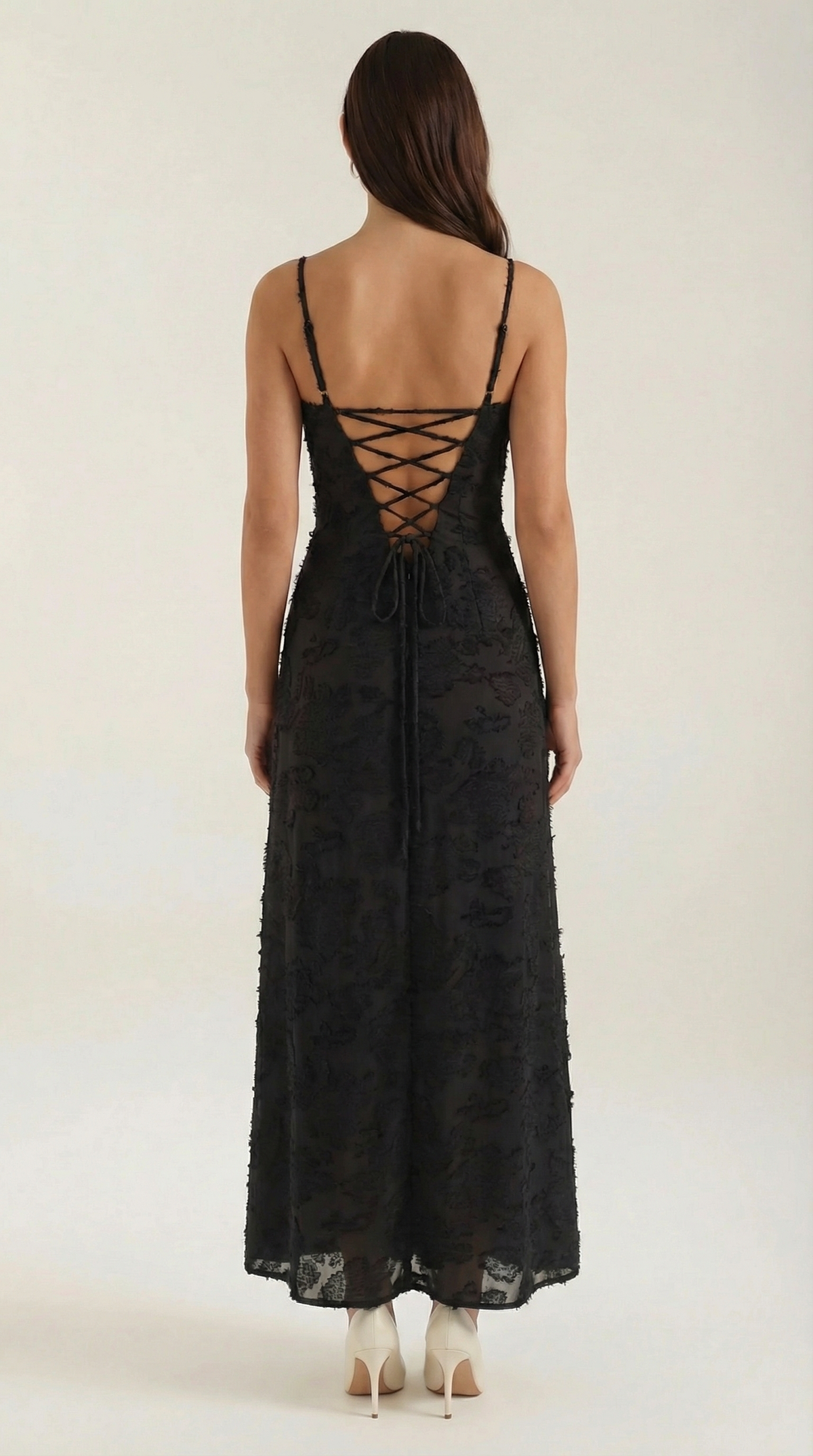 ARABELLE | VESTIDO LARGO DE ENCAJE