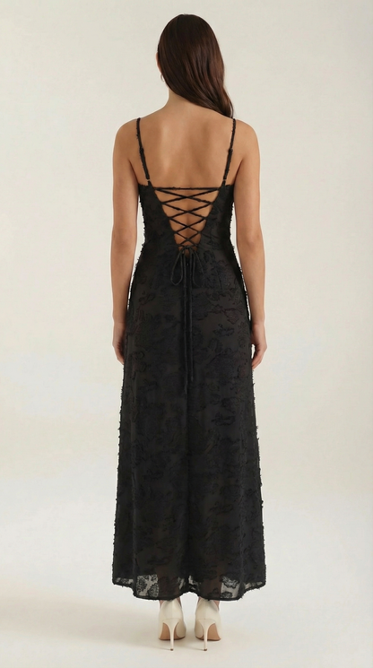 ARABELLE | VESTIDO LARGO DE ENCAJE