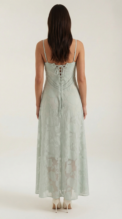 ARABELLE | VESTIDO LARGO DE ENCAJE