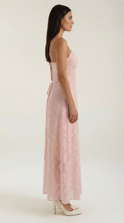 ARABELLE | VESTIDO LARGO DE ENCAJE