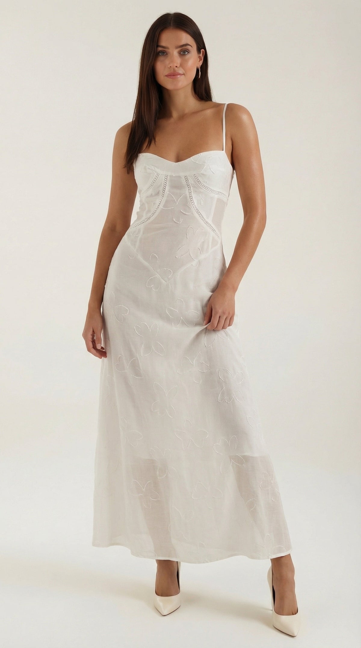 ARABELLE | VESTIDO LARGO DE ENCAJE