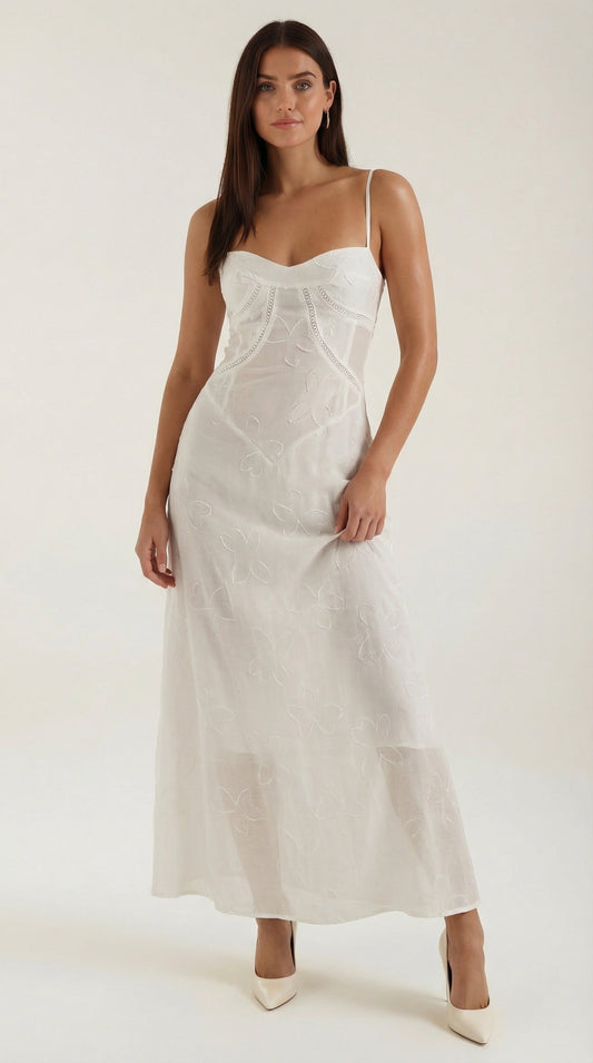 ARABELLE | VESTIDO LARGO DE ENCAJE