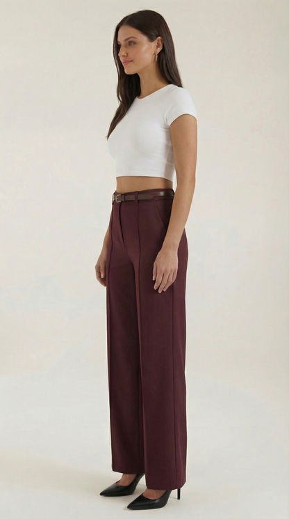 BÉRÉNICE | PANTALONES ANCHOS DE TELA